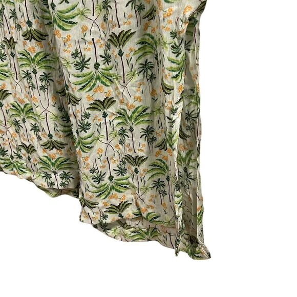 Old Navy Women's XXL Tropical Floral High Waist Wide-Leg Pants Side Slits - Picture 4 of 13